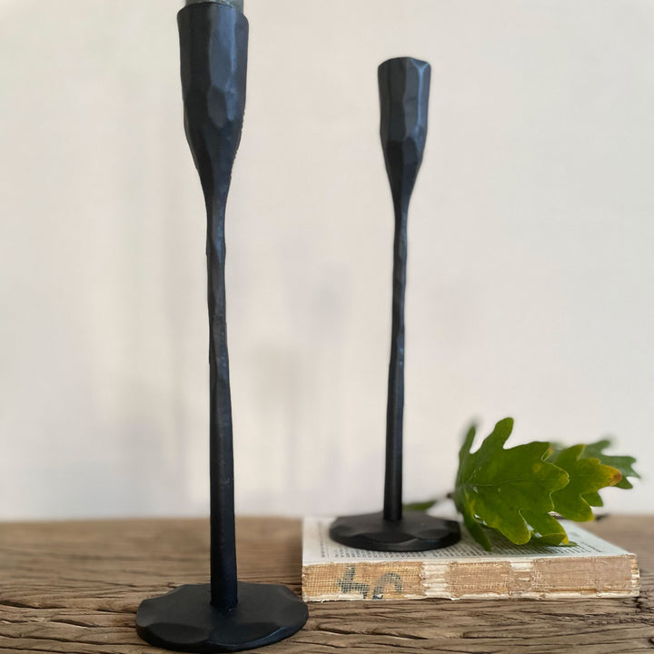 Matt Black metal Candlestick M