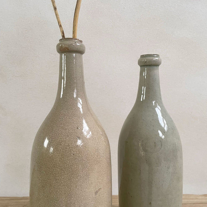 Large French Stone Wine Bottle