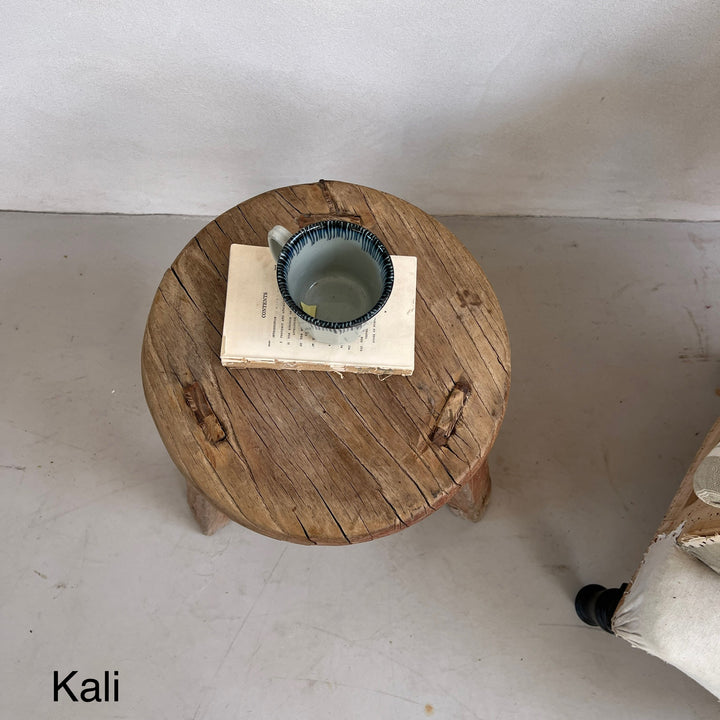 Large Antique Round Side Table