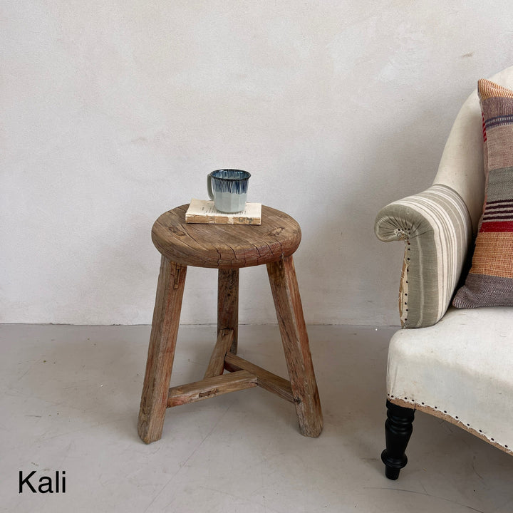 Large Antique Round Side Table