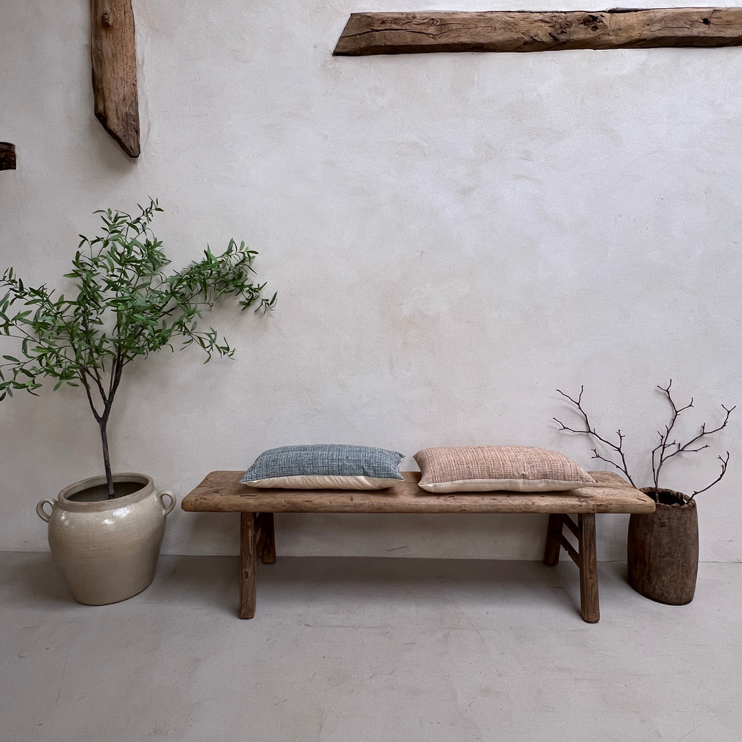 Large Rustic Antique Bench Beatrice