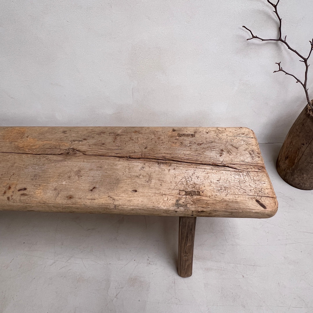 Large Rustic Antique Bench Beatrice e