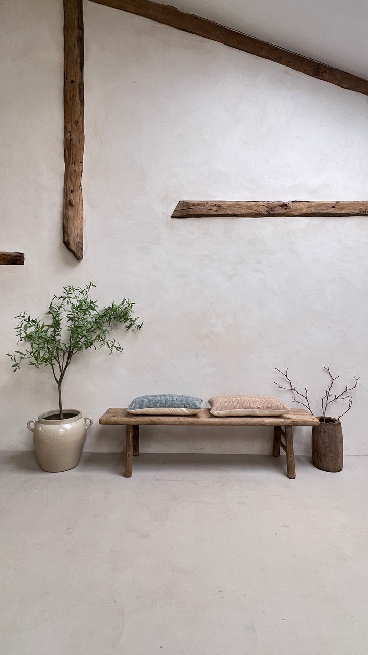 Large Rustic Antique Bench Beatrice f