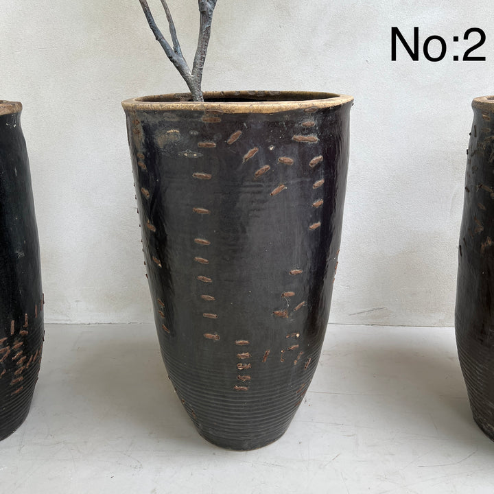 Large antique Shanxi preserve pot planter