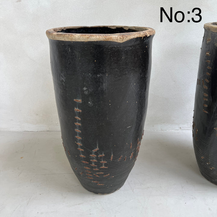 Large antique Shanxi preserve pot planter