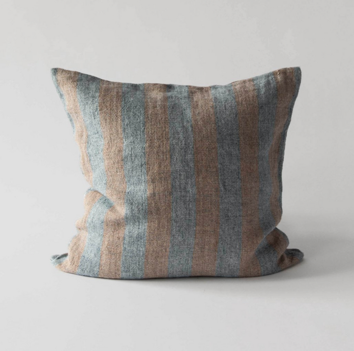 Linen cushion wide stripe | 50x50 Pascale