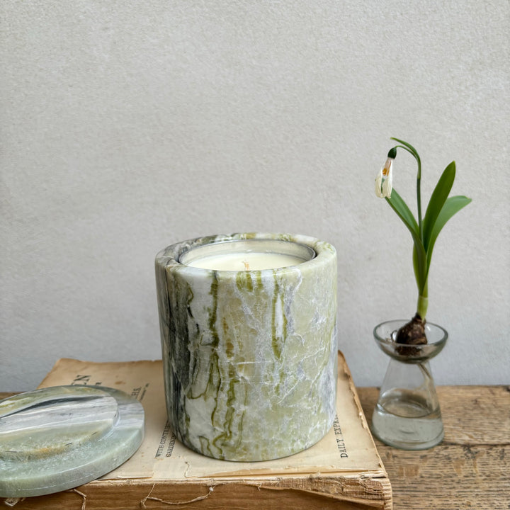 Marble Scented Candle - Blood Orange & Grapefruit