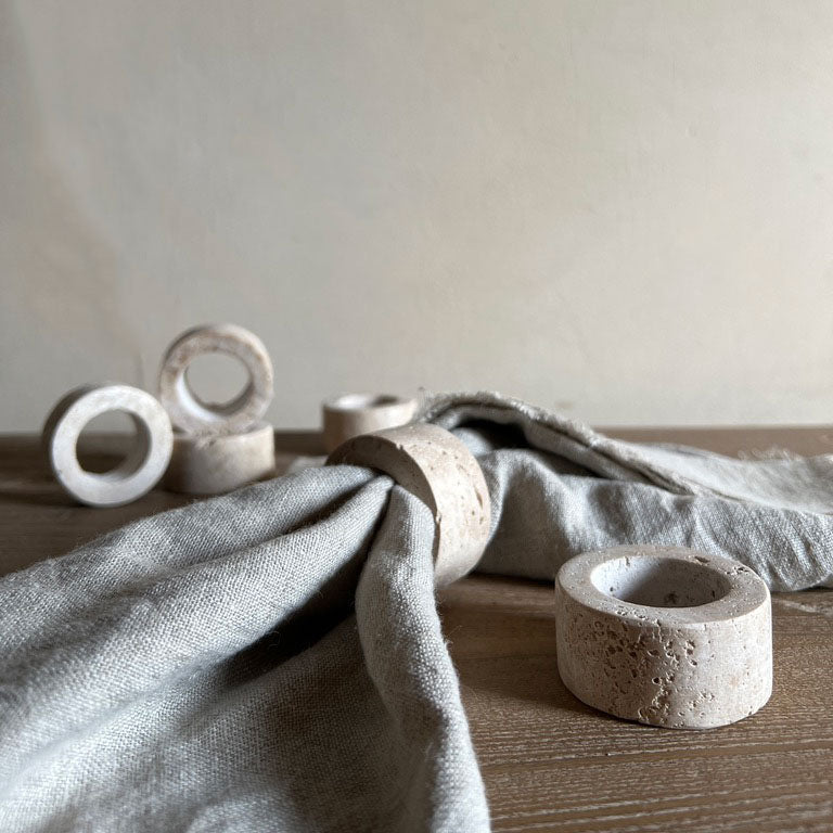 Natural Marble Napkin Ring