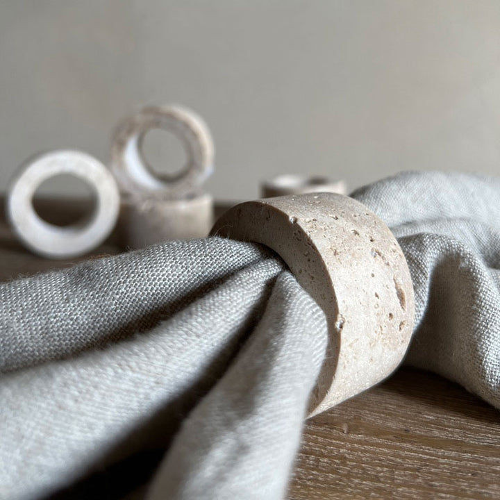 Natural Marble Napkin Ring