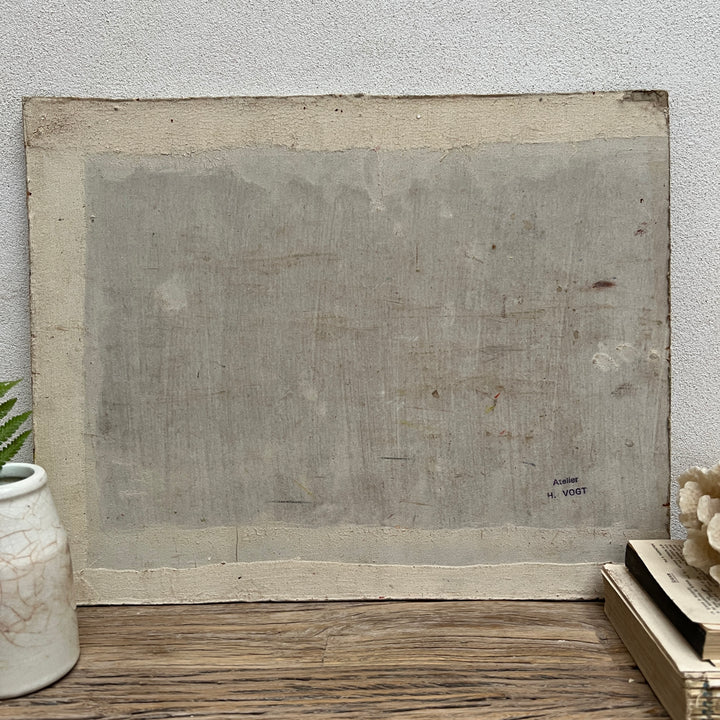 Oil Painting On Board | Petit Dejeuner
