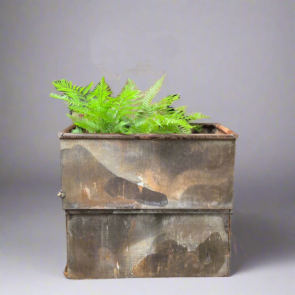 Pair of vintage water troughs 94cm p