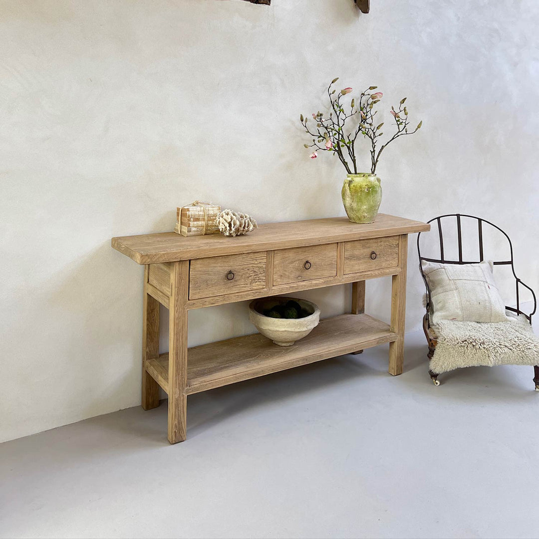 Reclaimed Elm Console Table Lodsworth
