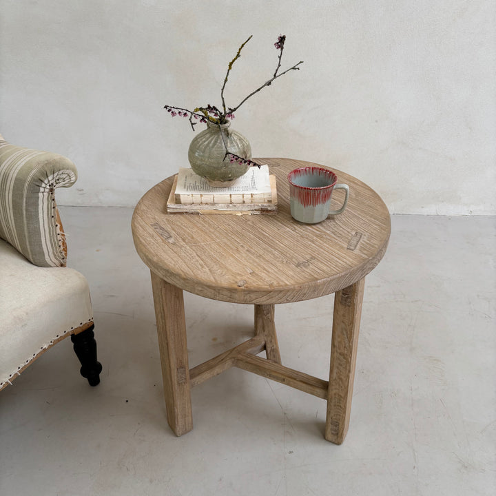 Reclaimed Side Table Assendon - Square Leg 3
