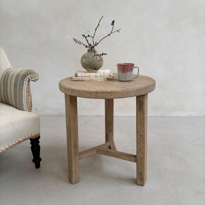 Reclaimed Side Table Assendon - Square Leg 4