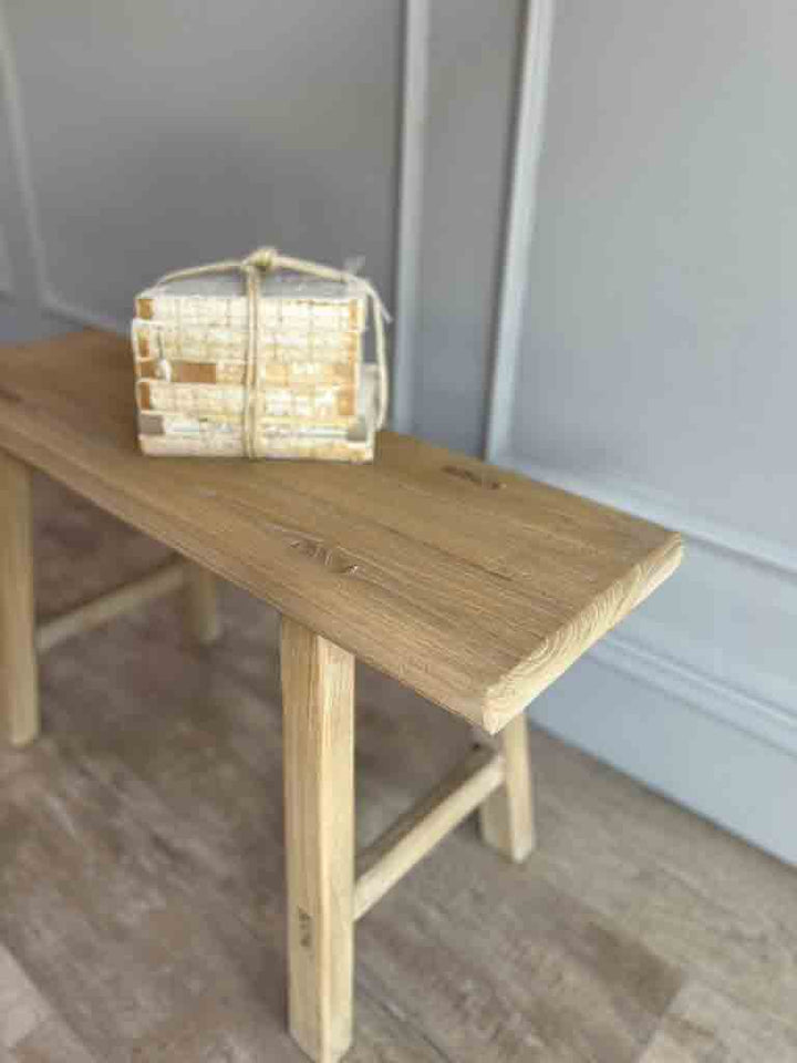 Reclaimed Utility Bench Devon detail