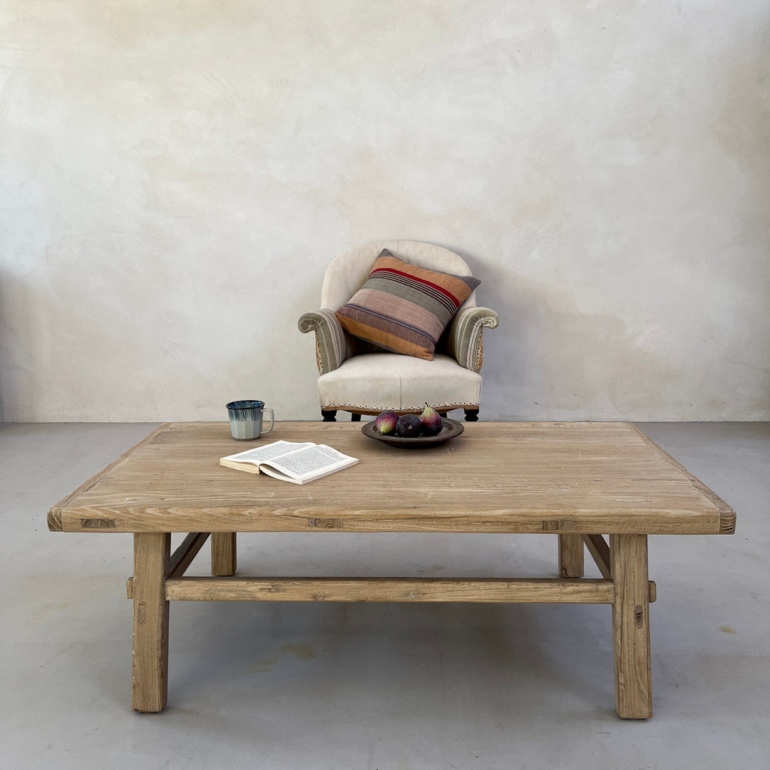Reclaimed coffee table pale wood | Cotswolds