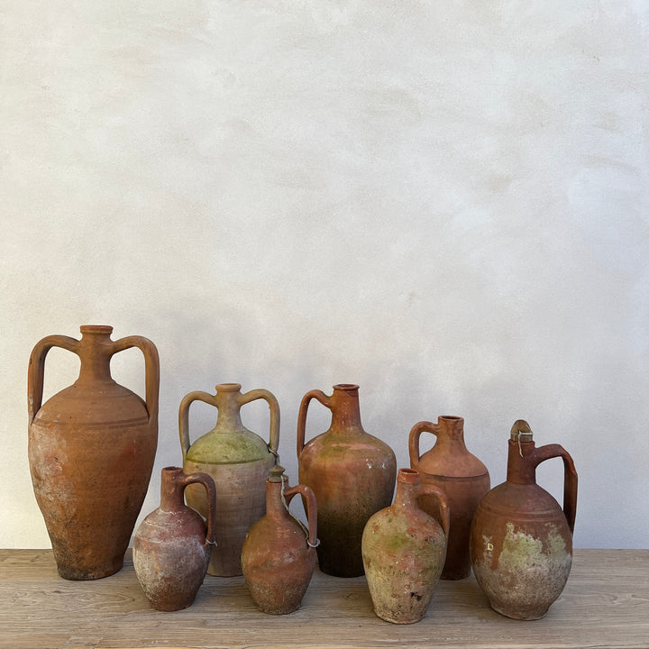 Rustic Antique Terracotta Amphoras