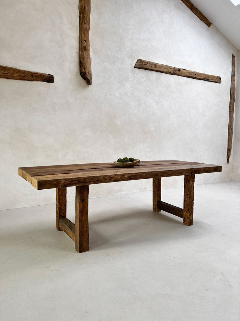 Rustic Oak Beam Dining Table only