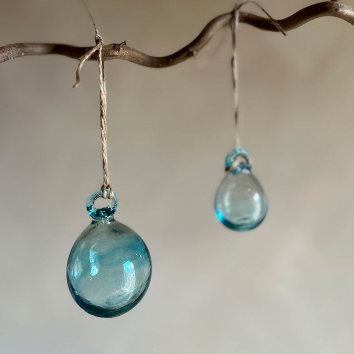 Hand blown Small Bauble |Turq