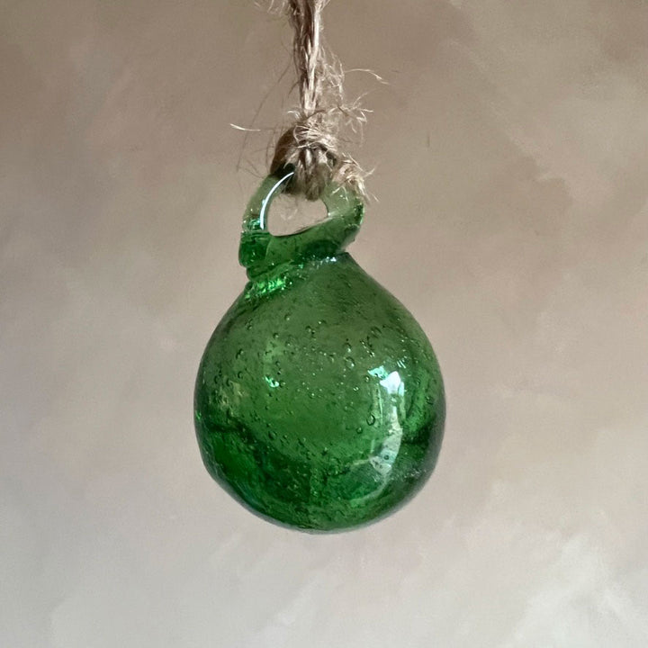 Hand blown Mini Bauble | Green