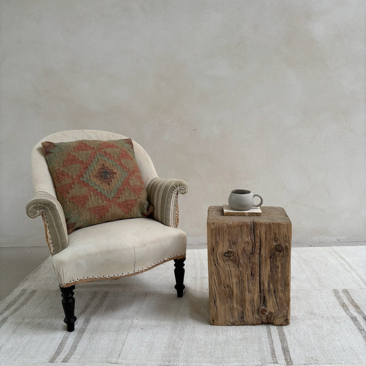 Salvaged Tree Stump Side Table | Laurell