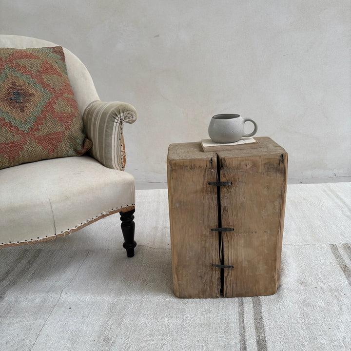 Salvaged Tree Stump Side Table | Laurell
