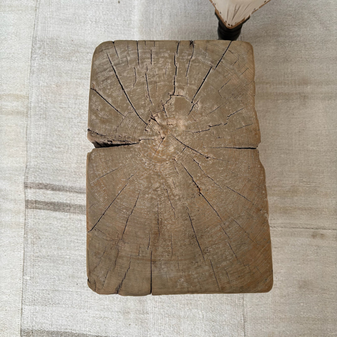 Salvaged Tree Stump Side Table | Laurell