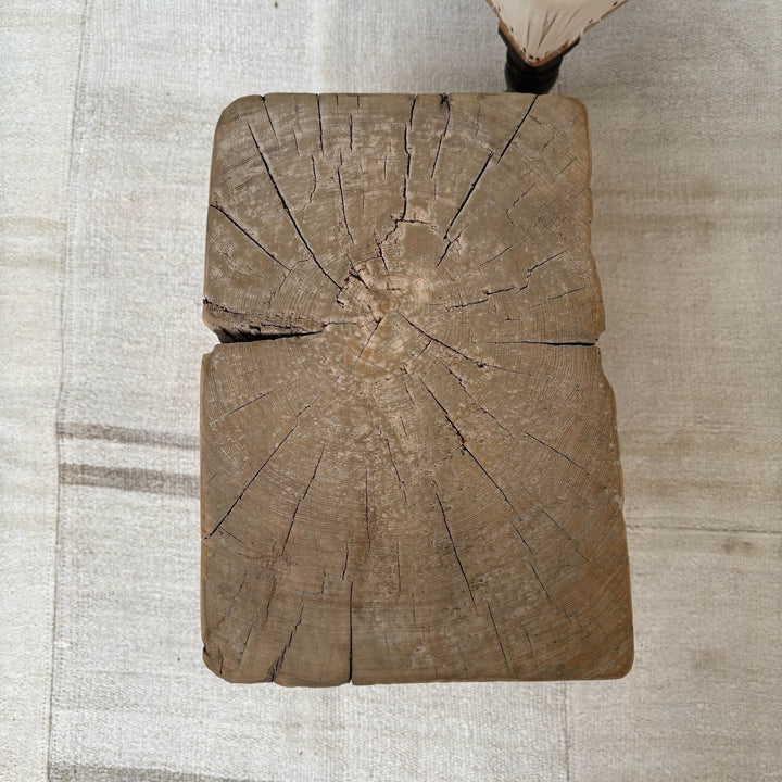 Salvaged Tree Stump Side Table | Laurell