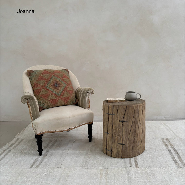 Salvaged Wood Tree Stump Side Tables
