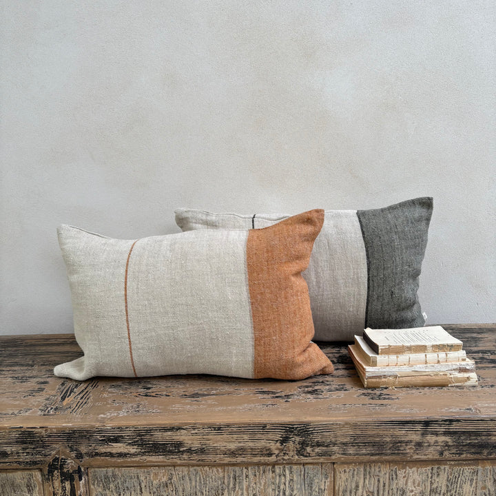 Seagrass Block Stripe Linen Cushion
Spice Block Stripe Linen Cushion