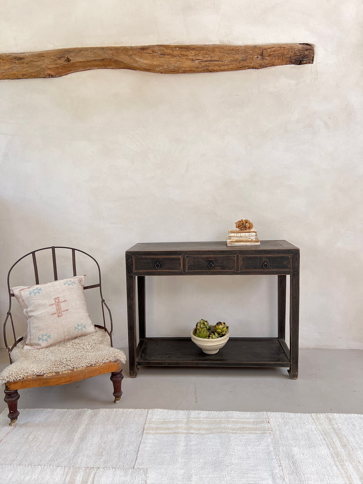 Small Antique Black Console Table | Tamara