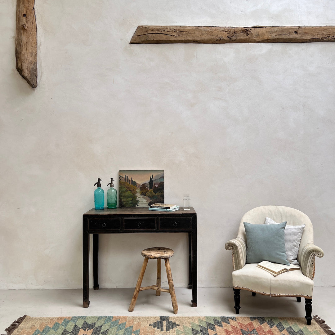 Small Antique Black Console Table | Verity