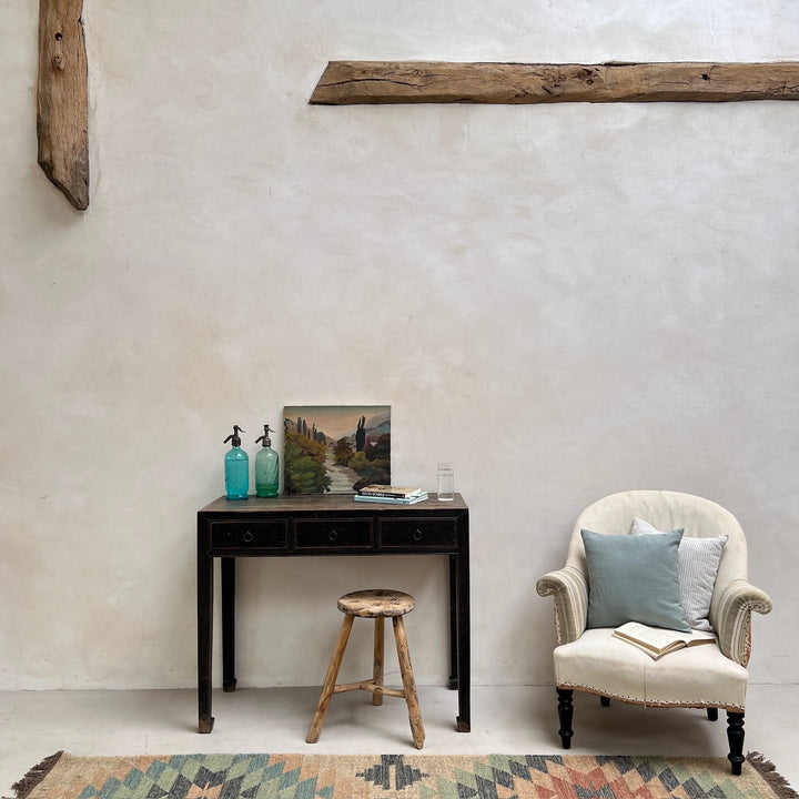 Small Antique Black Console Table | Verity