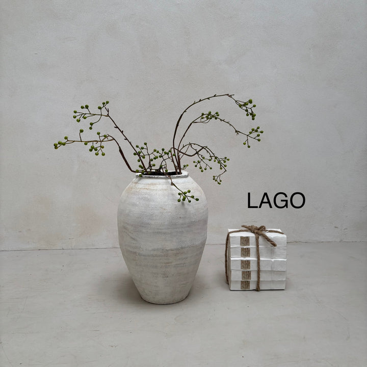Small White Antique Urns