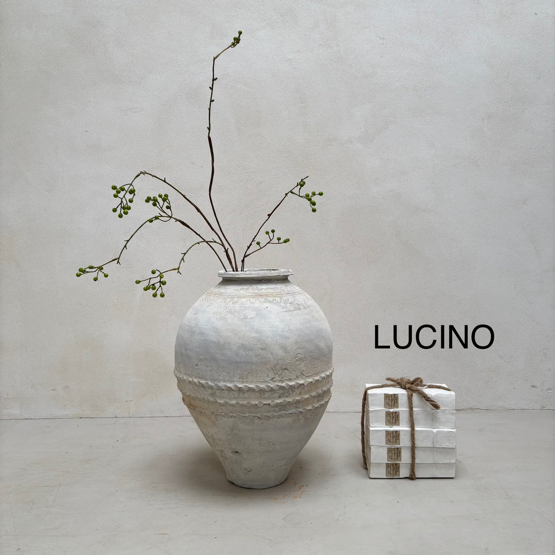 Small White Antique Urns