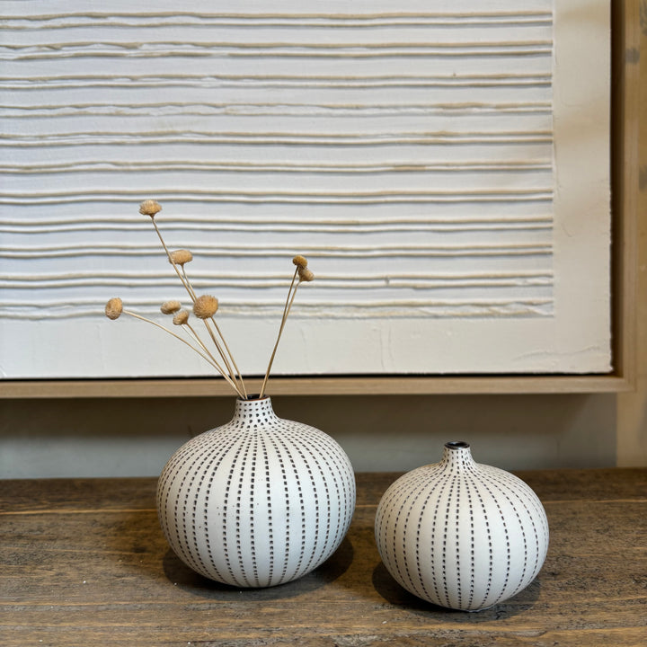 Small handmade ceramic vase | Urchin Brown