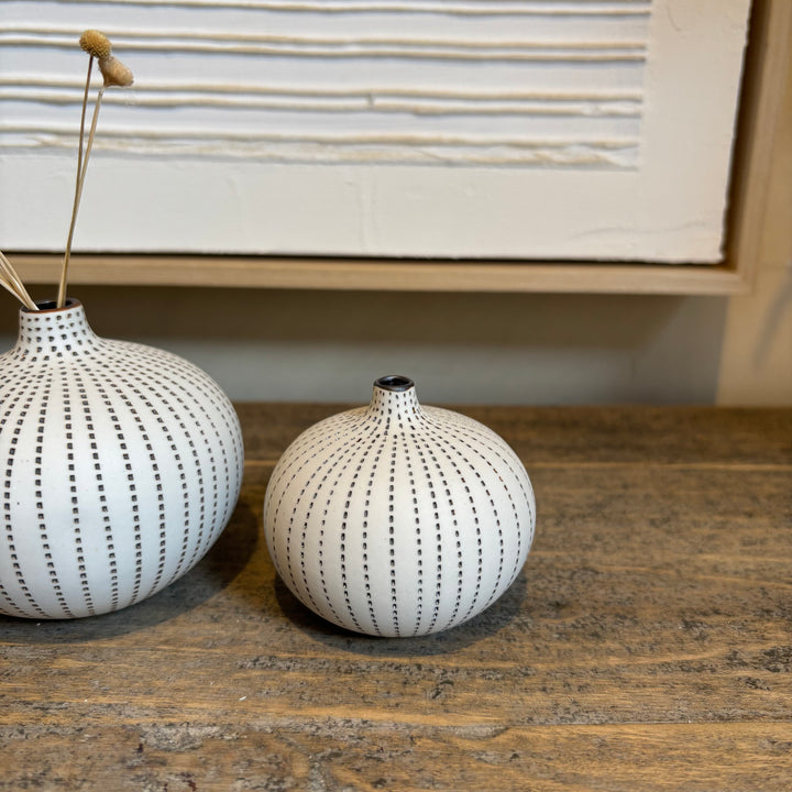 Small handmade ceramic vase | Urchin Brown