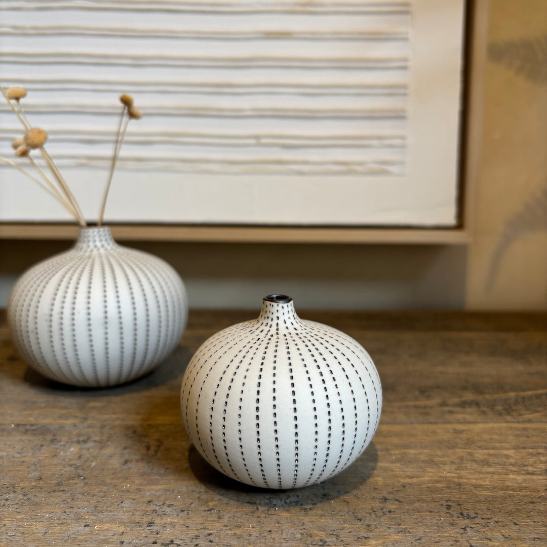 Small handmade ceramic vase | Urchin Brown