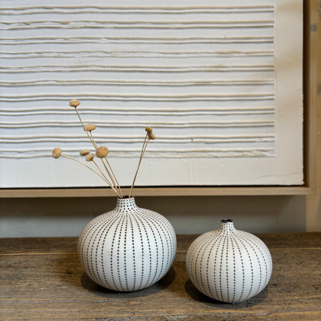 Small handmade ceramic vase | Urchin Brown