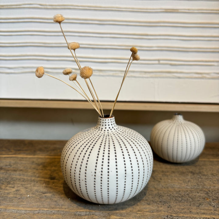 Small handmade ceramic vase | Urchin Brown