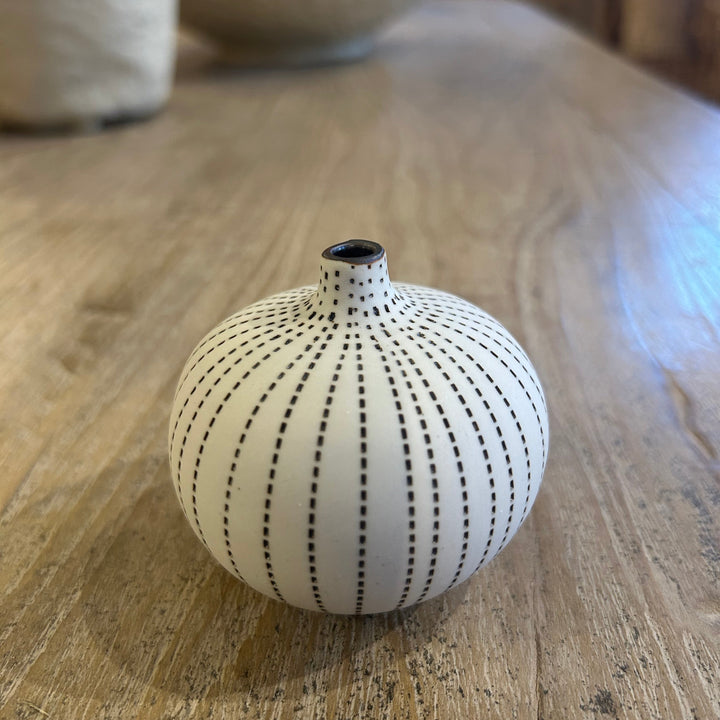 Small handmade ceramic vase | Urchin Brown