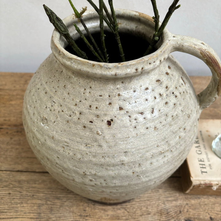 Textured Glazed Ceramic Vase