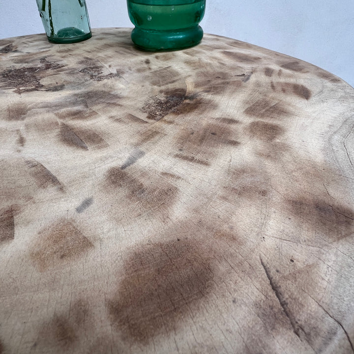 Vintage African Hand Carved Side Table | Malik