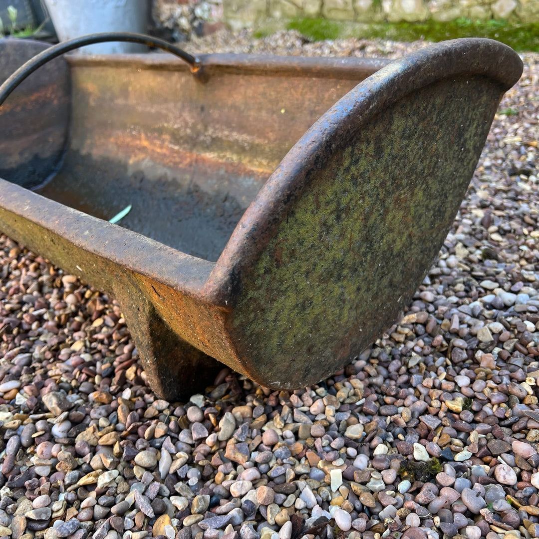 Vintage Cast iron feeding trough planter