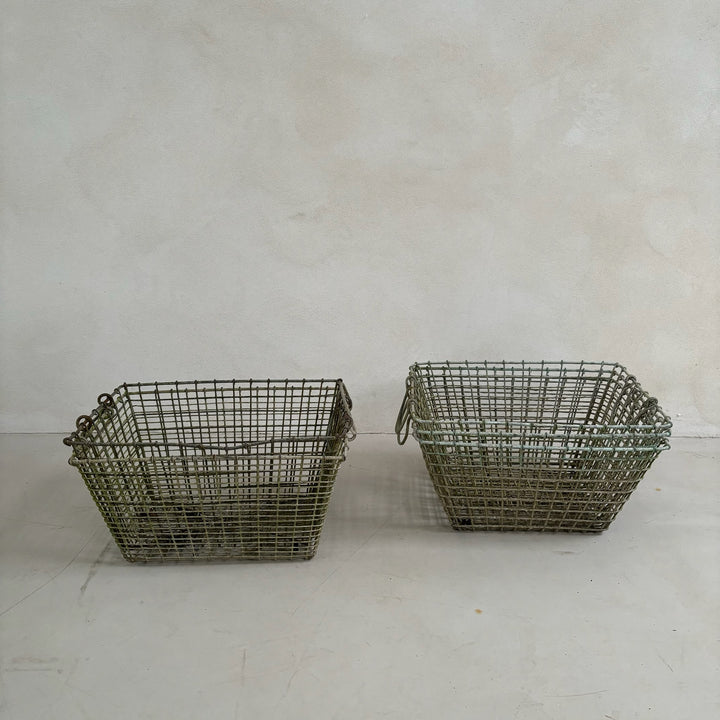 Vintage French Oyster Basket