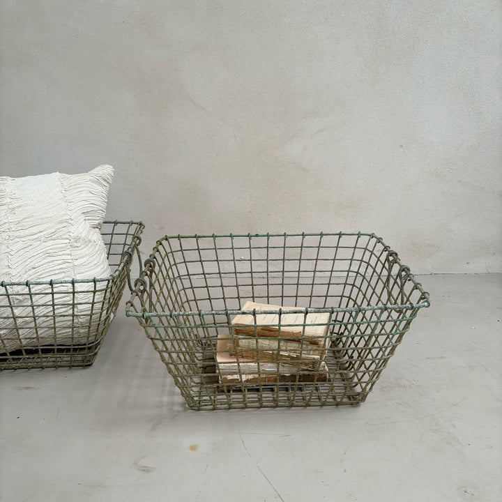 Vintage French Oyster Basket