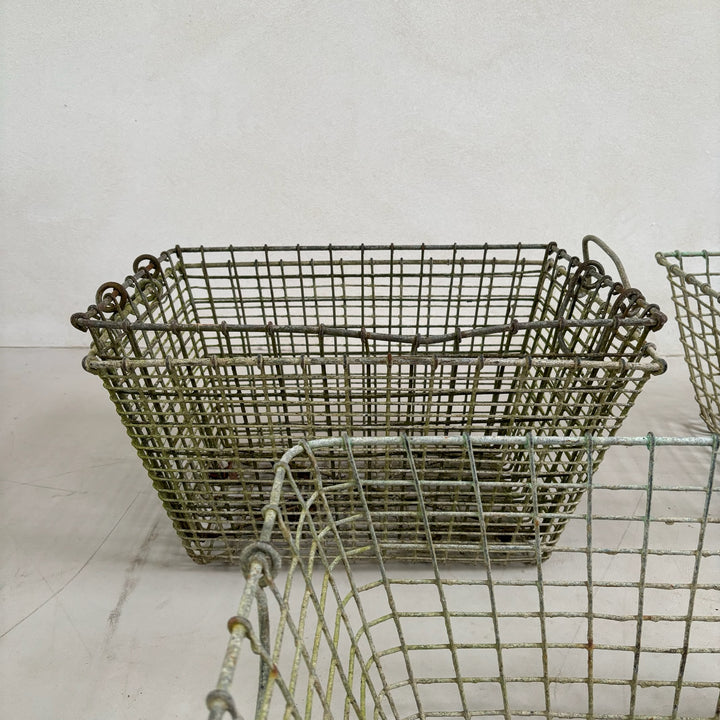 Vintage French Oyster Basket