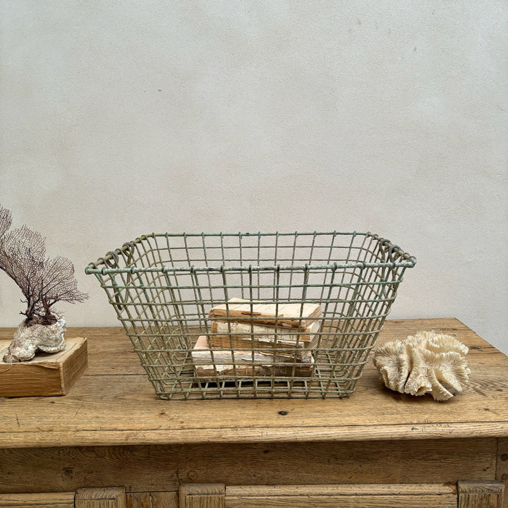 Vintage French Oyster Basket