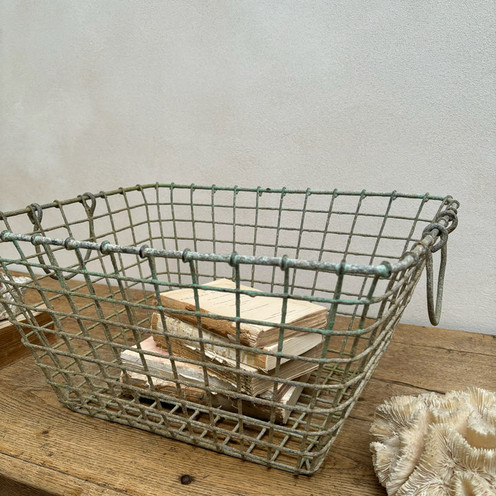 Vintage French Oyster Basket