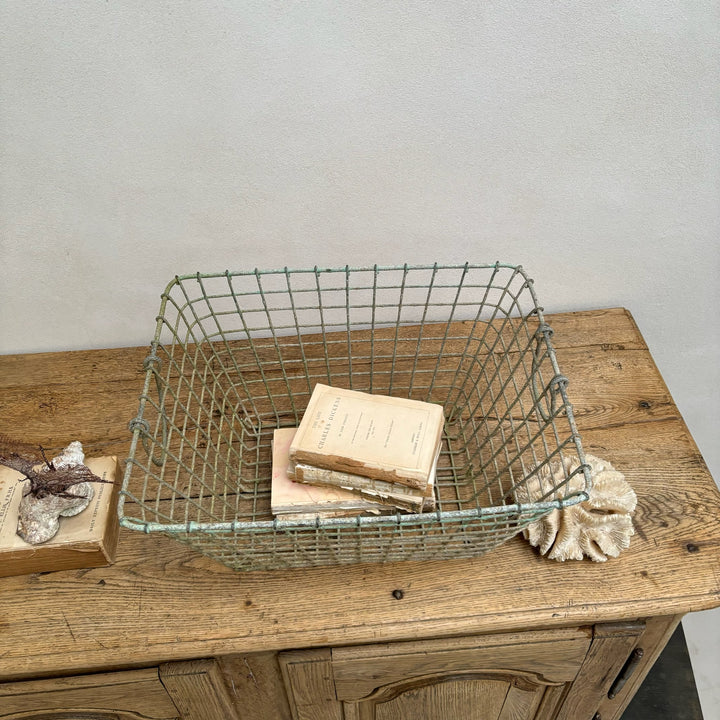 Vintage French Oyster Basket
